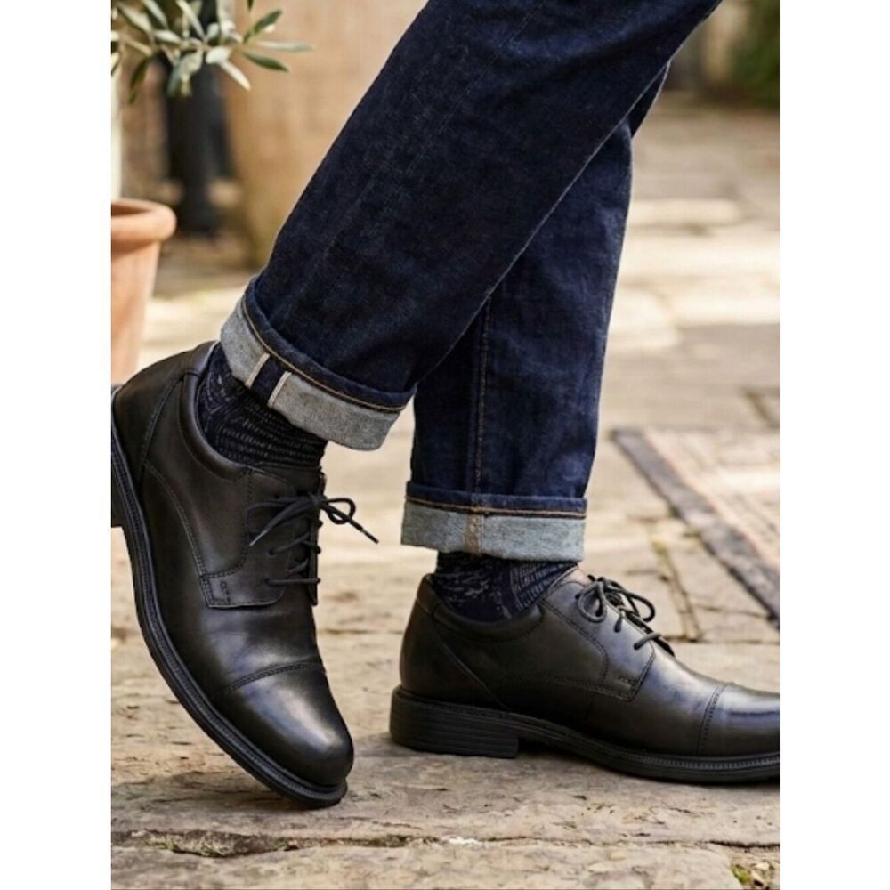 Croft & Barrow Men's Oxfords Sz 9 1/2W Black
